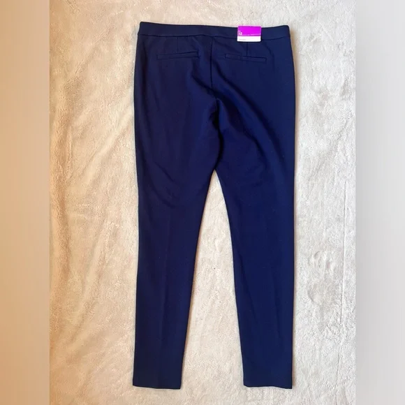 NWT Merona Navy Blue Skinny Pants Women Size 12 - Picture 2 of 7